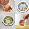 2Pcs Kitchen Sink Strainer Food Catcher, Stainless Steel Sink Garbage