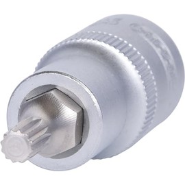 KS Tools 1/2 Inch Bit Socket XZN, M6, 55 mm, on Hanger