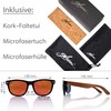 glozzi Walnut Wood Sunglasses Men and Women Polarised UV400 with