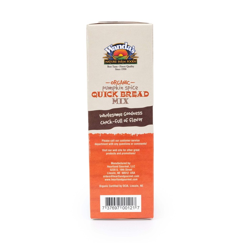 Heartland Gourmet Pumpkin Bread Mix | 9.5 oz. | Baking