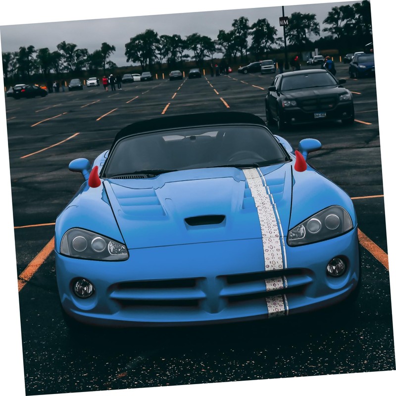 Alipis 2Pcs Bumper Protector Devil Horn Stickers for Automobile Decoration