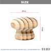 TERF® Traditional Unlacquered Pine Wooden Cupboard Cabinet Door Knob 25mm