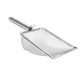 Reptile Litter Scoop, Stainless Steel Litter Scoop, Multi Functionality Cat Litter Scoop Hanging Easy Clean, Metal Cat Litter Scoop for Cleaning Feces Scooping Cat Litter Collecting Shells