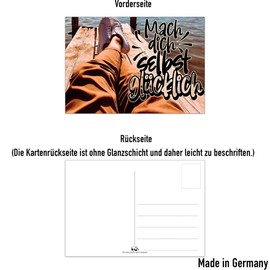 the lazy panda card company 80 Postive and Motivational Postcards - 40 Different Designs, Two of Each