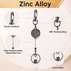 Geyoga 25 Pcs Metal Retractable Badge Reel ID Badge Holder