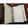 Day-Timer Wire-Bound Leather Organizer System Agenda Brown # 68444