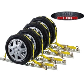 Mytee Products (4 Pack) Over The Tire Wheel Strap w/E-Track Fittings 2" x 10'
