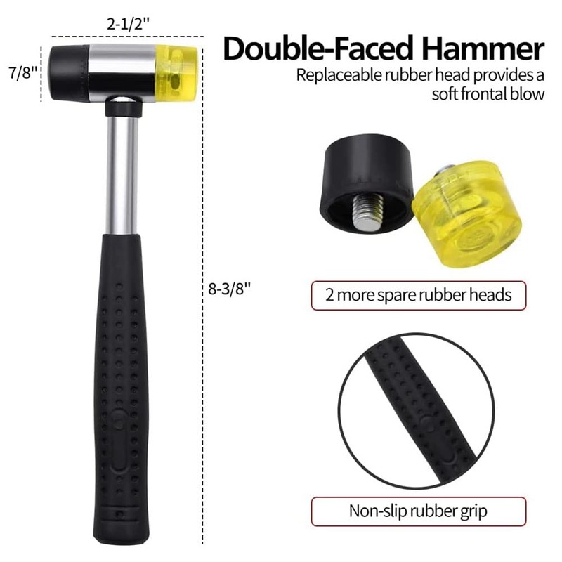 Roll Pin Punch Set with Storage Pouch,Smithing Punch Removing Repair