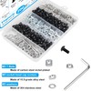 Yinpecly 200Pcs M5 T-Nuts Screws Kit, Hammer Head T Slot