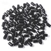TIESOME Pack of 100 Rubber End Caps, Round Flexible End