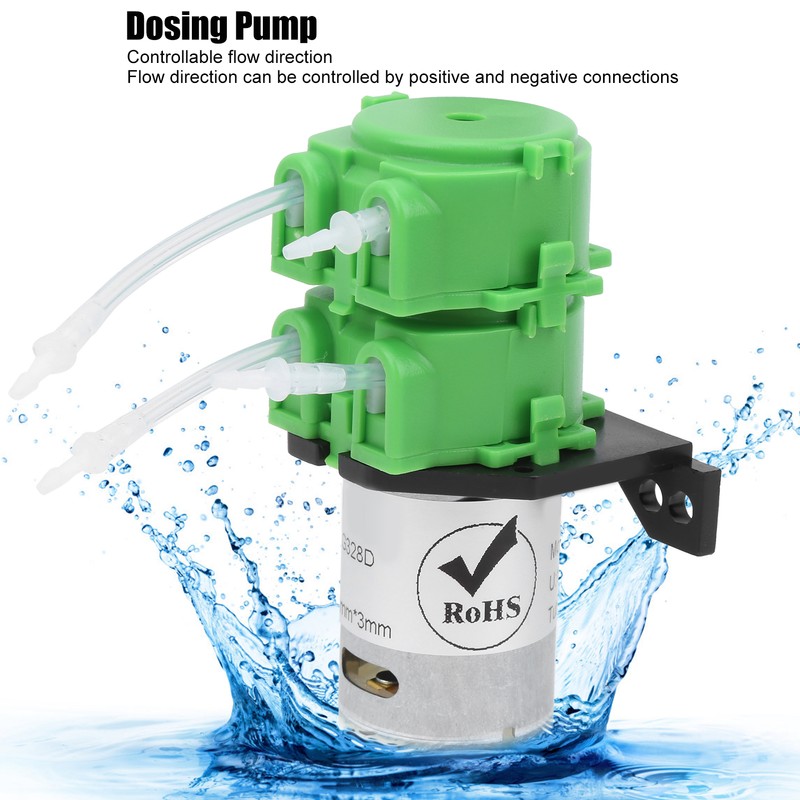 Peristaltic Pump Mini Dual Head Dosing Water Circulating Pump 1x3mm