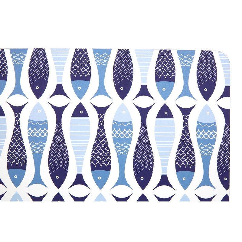 Premier Housewares 1203686 Pisces Placemats, Cork, Blue, 29 x 0.69