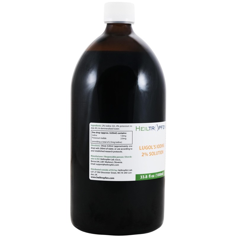 2% Lugols Iodine Solution | 33.8 Fl Oz - 1000