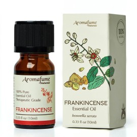 AROMAFUME Frankincense Essential Oil - 100% Natural, Therapeutic Grade Essential Oils - Pure, Calming Aromatherapy Oil for Meditation, and Home Diffusers - Gifts for Her - 10ml