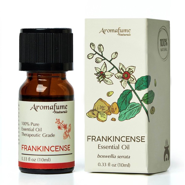 AROMAFUME Frankincense Essential Oil - 100% Natural, Therapeutic Grade Essential