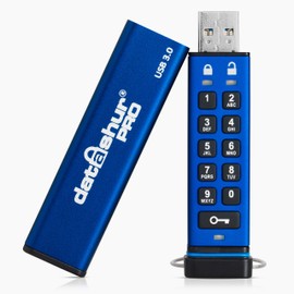 iStorage datAshur PRO 128 GB | Encrypted USB Memory Stick | FIPS 140-2 Level 3 Certified | Password protected | Dust/Water Resistant