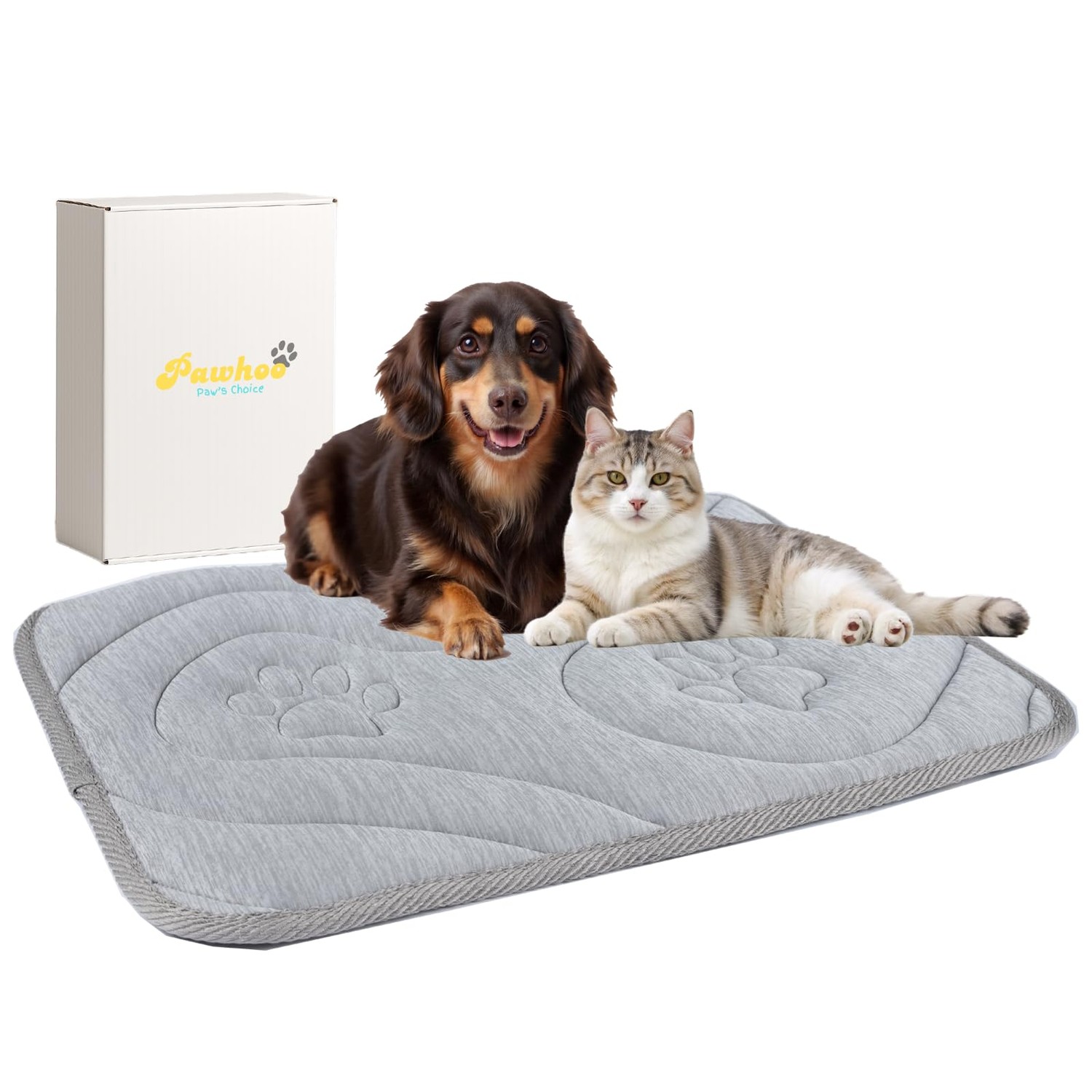 Pawhoo Dog Cooling Mat, Reversible Cool & Warm Pet Orthopedic Pad ...