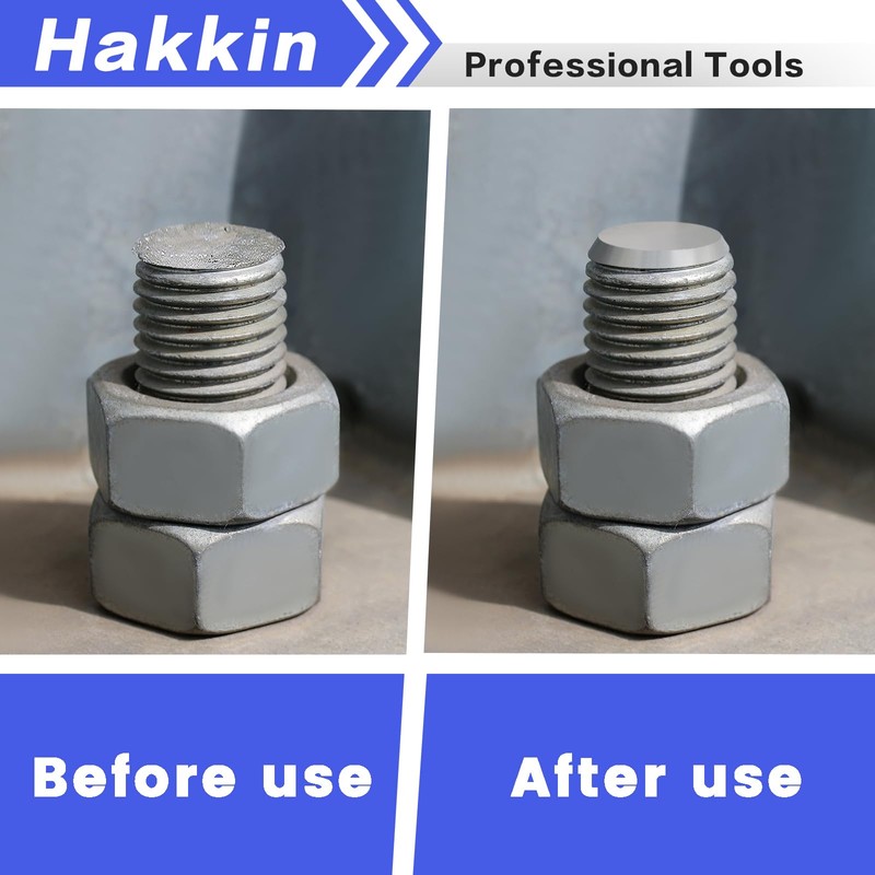 Hakkin 5Pcs Burr Removal Tool, Deburring External Chamfer Tool with