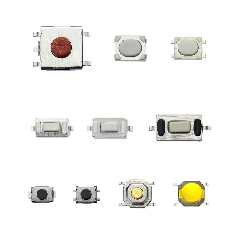 QWORK® Pack of 250 Micro Switches, 10 Values, Tactile Pressure