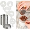 Rosenstein & Söhne Powdered Sugar Shaker: Stainless Steel Cocoa Shaker