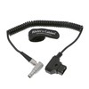 Alvin's Cables 2 Pin Male Right Angle to D-Tap Coiled