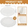 sourcing map 140pcs Paper Doilies, 12.6" x 8.3" Oval Lace