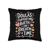 Labor Midwife Design Birth Postpartum Doula Midwifery Throw Pillow