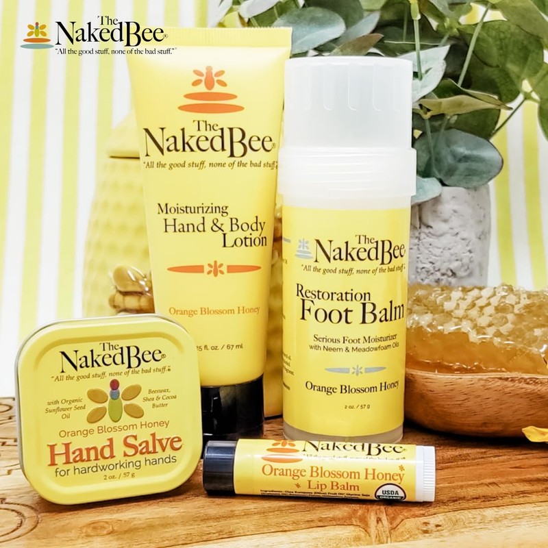 The Naked Bee Lip Balm, Orange Blossom Honey, .15 Ounce