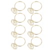 100Pcs Cute Paper Clips Ring Style Anti Slip Sturdy Electroplated