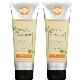 A LA MAISON Orange Bergamot Body Lotion 8 oz, 2 Pack