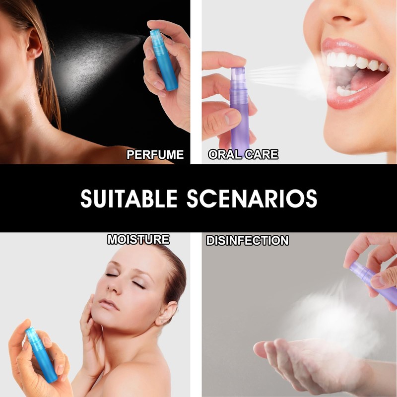 Cobee Mini Portable Spray Bottles, Refillable Perfume Bottles Travel Size