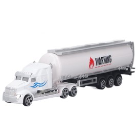 Hiraith Oil Tanker Truck Model, Lifelike Alloy Tank Truck Toy, Interactive, Suitable for Children and Parents, Plastic, Alloy, 20.3x3cm