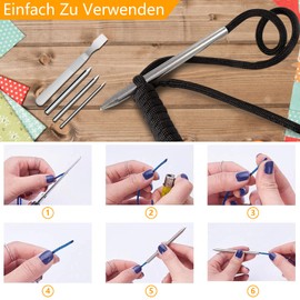 EUBSWA Paracord Set Paracord Nylon Rope 40, Paracord 550 Nylon Cord Multifunctional Paracord Rope for Making DIY Bracelet Lanyard Key Ring