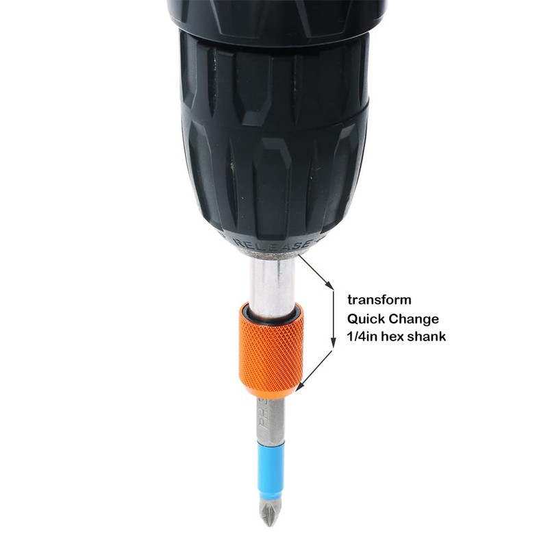 AUTOTOOLHOME 2 Pieces Quick Change Bit Holder Magnetic 1/4" Hex