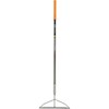 Fiskars 60" Pro Garden Rake for Soil with Lightweight Aluminum