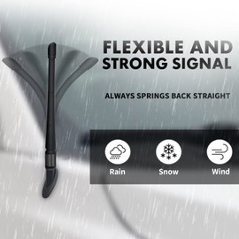 Antennas for Ford F150 (2009-2025) 7 Inch Rubber Antenna Replacement Car Wash-Proof Radio Antenna Truck Antenna Ford F150 Accessories Carbon Fiber