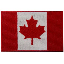 Canada Flag Embroidered Patch Canadian Maple Leaf Iron On Sew On National Emblem
