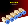 Pneumatic Connector Fitting, Pneumatic Connector, Durable PC4-M6 Pneumatic Joint Nylon