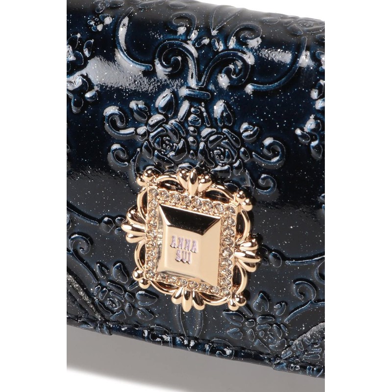 [ANNA SUI] Women's Keychain, Rumie Key Case, navy