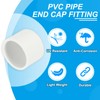 PATIKIL 1" PVC Pipe End Cap Fitting, 10 Pack Furniture