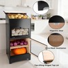 Large Potato and Onion Storage Bin - Wooden Stackable Bread