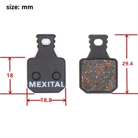 MEXITAL 2 Pairs of Bicycle Disc Brake Pads for Magura MT5 MT5E MT7 MT Trail Type 8.1 SH901 M5 M7 10-2