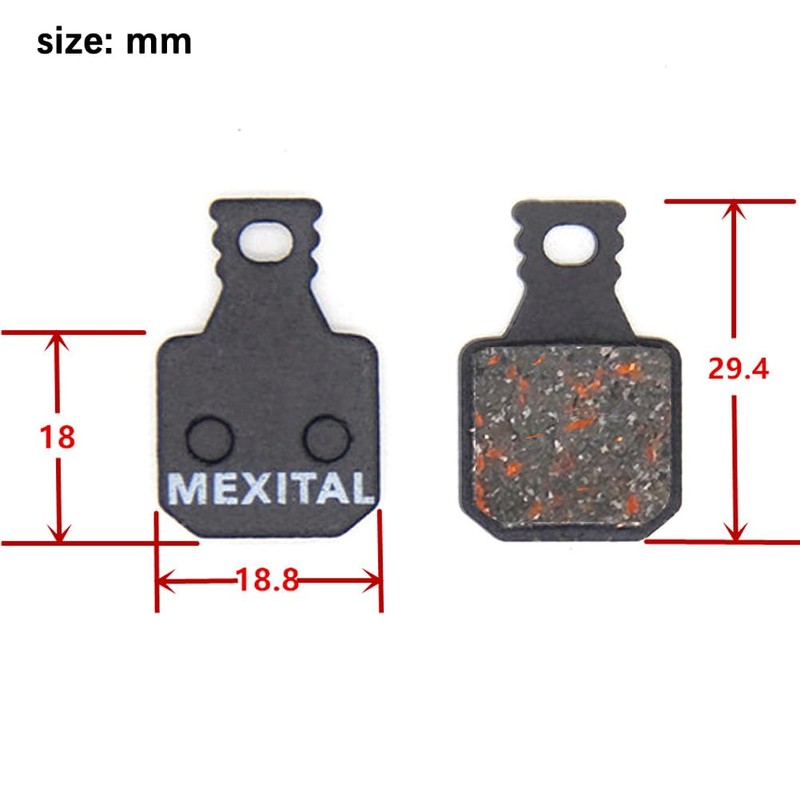MEXITAL 2 Pairs of Bicycle Disc Brake Pads for Magura