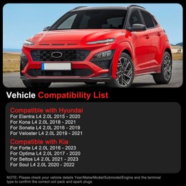 GPMMWPG Set of 4 Ignition Coil Pack UF816 Compatible with Hyundai Elantra Sonata Kona Veloster 2.0L 2015-2021 & Kia Forte Optima Soul Seltos 2.0L 2016-2023