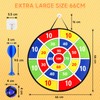 26 Inches Kids Toys Dart Board,Dinosaur Theme Double Sided with