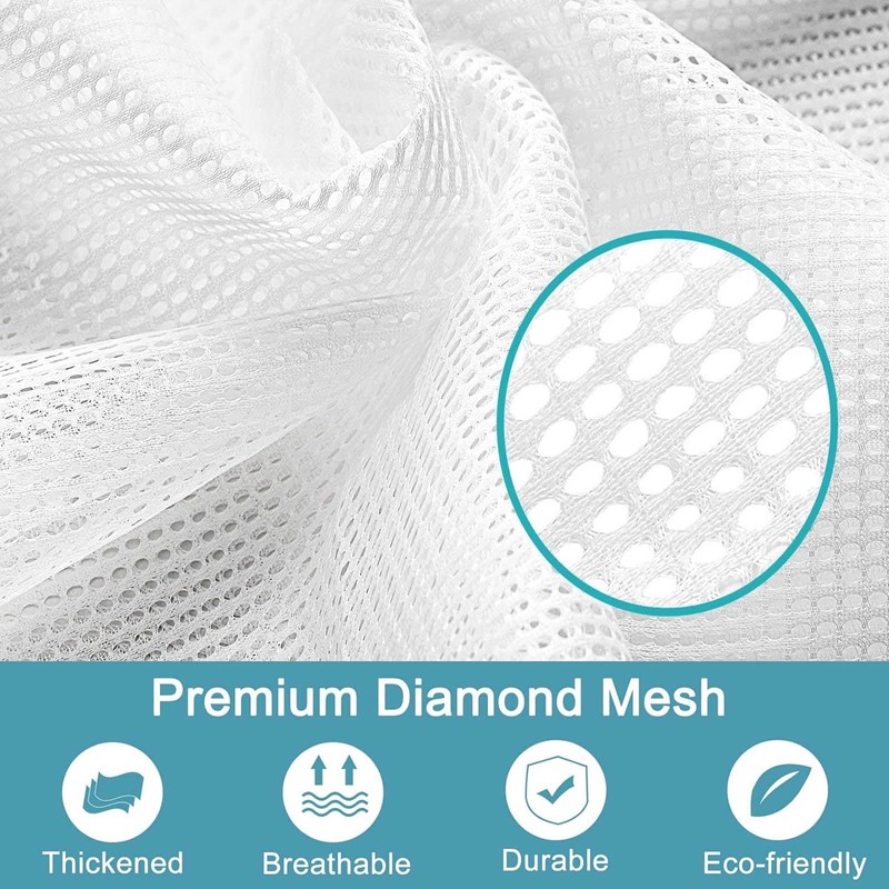 Net Laundry Bags 50 x 60 cm, 2 Pcs Mesh