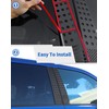 4pcs Aluminum Alloy American Flag Pillar Post Panel Trim for