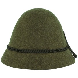 Faustmann Bavarian Men's Costume Hat Stopper Hat, olive