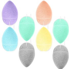 Fokmuaex 8 PCS Konjac Bathing Sponges – Facial Sponge for Deep Pore Cleansing, Blackheads & Dead Skin Remover, Daily Face Cleansing Tool (Individually Packaged)