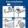 Mayfair Aurora Slow Close Toilet Seat, Easy Clean Hinges and